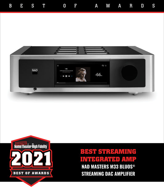 NAD M33 Wins best streaming integrated amp.