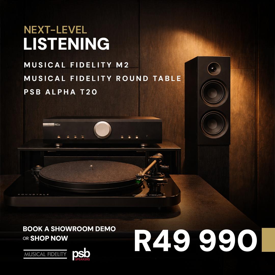 Musical Fidelity M2si + Musical Fidelity Roundtable + PSB Alpha T20