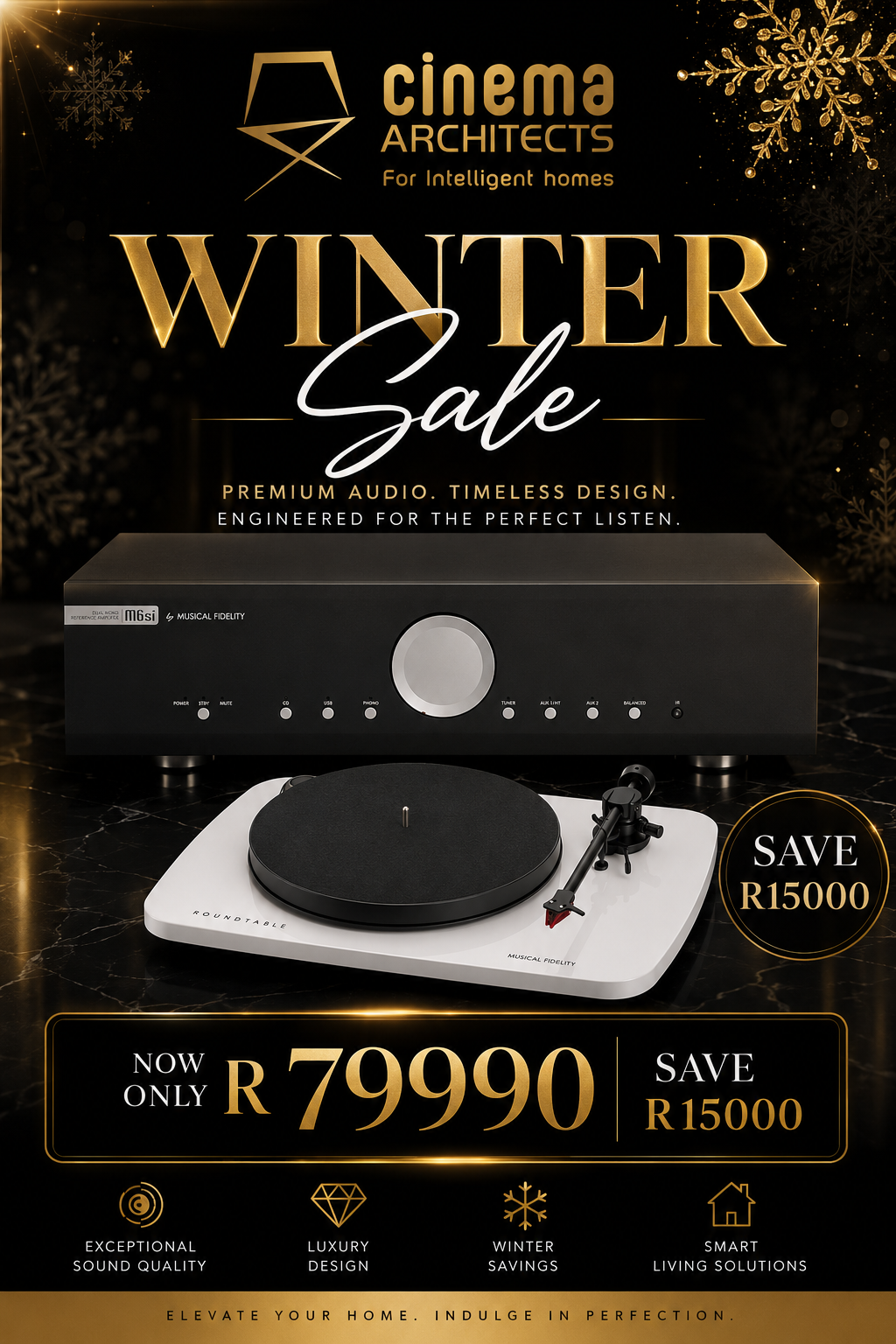Musical Fidelity M6si + Musical Fidelity Roundtable S