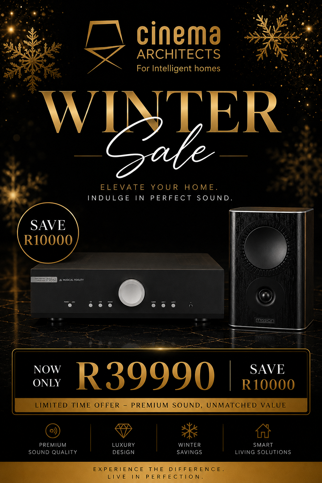Musical Fidelity M2si + Mission QX MKII Series