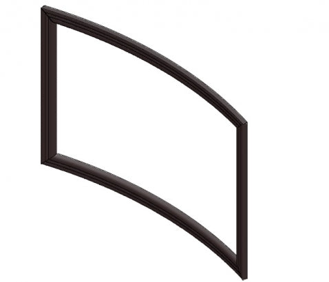 Kauber Curved Velvet Frame - 3.4m (2.35.1) Cinema Architects