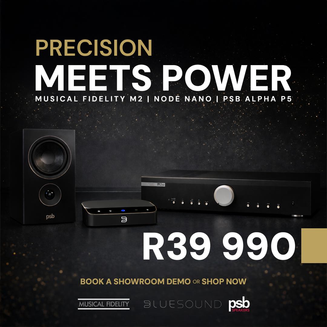 Musical Fidelity M2si + Bluesound NODE NANO + PSB Alpha P5