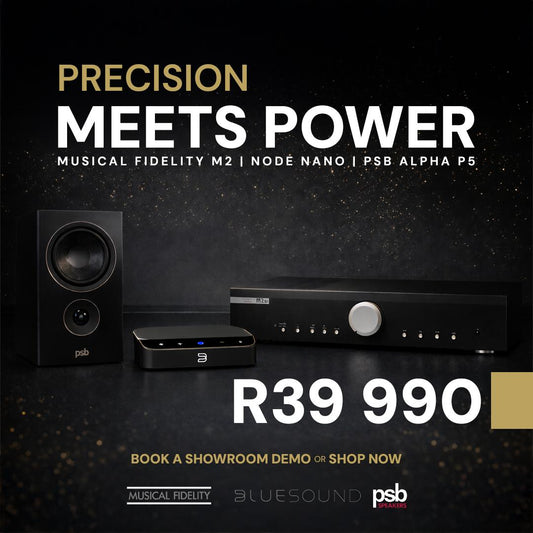 Musical Fidelity M2si + Bluesound NODE NANO + PSB Alpha P5