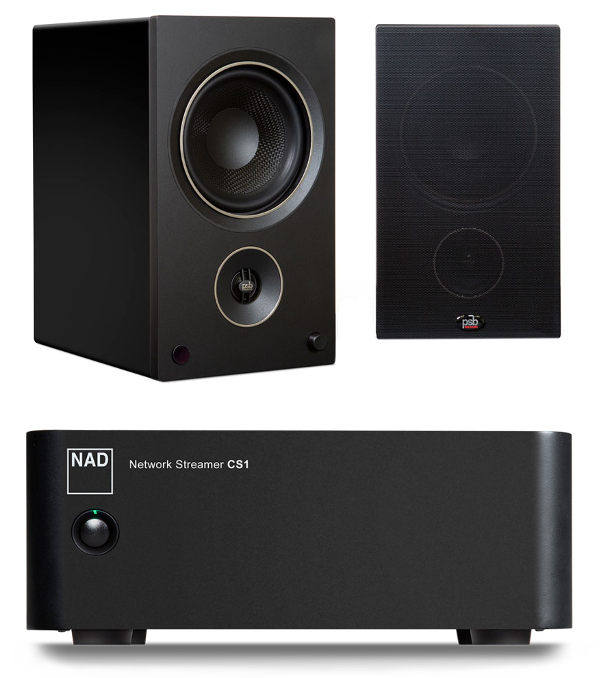 AM5N - PSB AM5 Speakers + NAD CS-1 Streamer System
