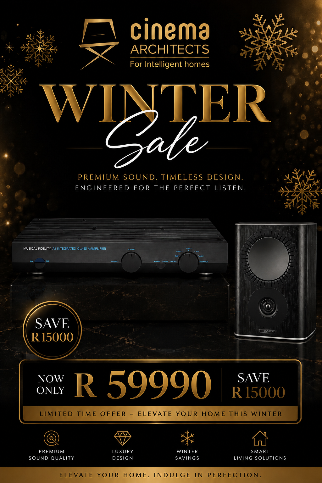 Musical Fidelity A1 + Mission QX MKII Series