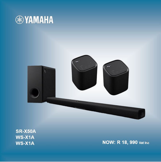 Yamaha SR-X50A True X Soundbar + WS X1A Surround