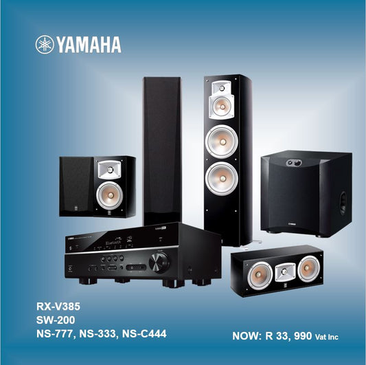 YAMAHA RX V385 Home Cinema Bundle