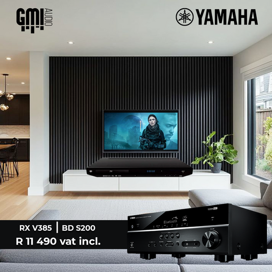 Yamaha RX-V385 + BD S200 Bundle