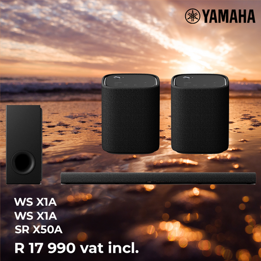 Yamaha SR-X50A True X Soundbar + WS X1A Surround