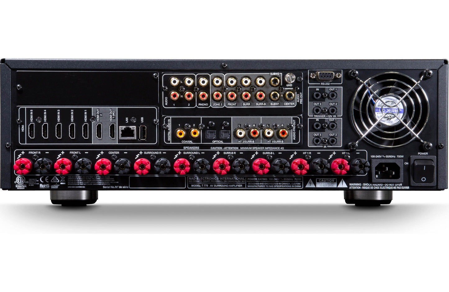 NAD T 778 AV receiver Cinema Architects